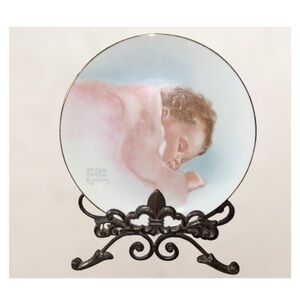 Bessie Pease - Sun Kissed - Bundles Of Joy 23K Gold Trim Collectible 8.5 Plate